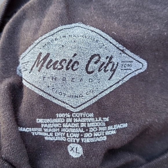 Men's Nashville Music City t-shirt,  black, Johnny Cash Museum, XL, NWT - Picture 8 of 9